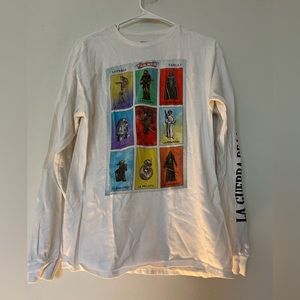 Size Medium Star Wars Long Sleeve Loteria Shirt